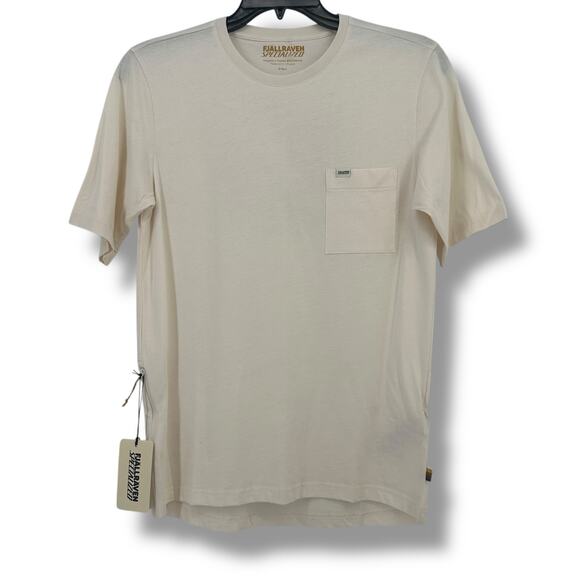 Fjallraven S/F Cotton Pocket Cycling T Shirt Mens Sz S Eggshell Specialized - Picture 1 of 10